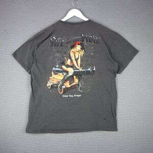 Fire In The Hole Pin Up Model Oregon Cannon Tee Mens Depoe Bay Mens Large